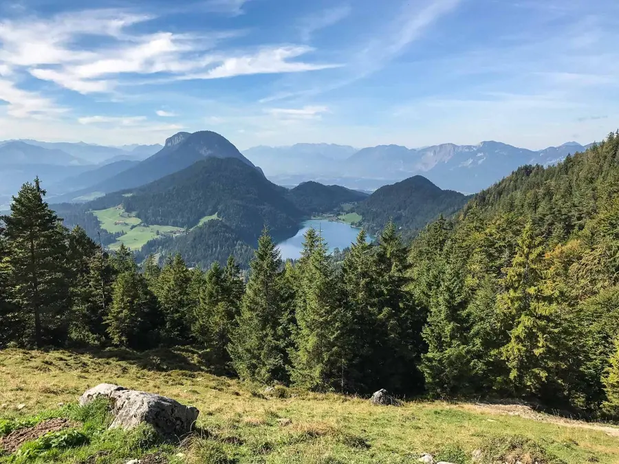 Blick auf den Hintersteiner See am Wilden Kaiser